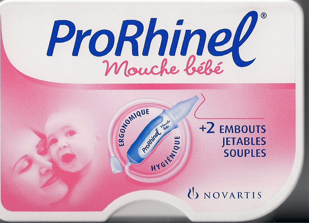 Novartis ProRhinel mouche bébé + 2 embouts jetables